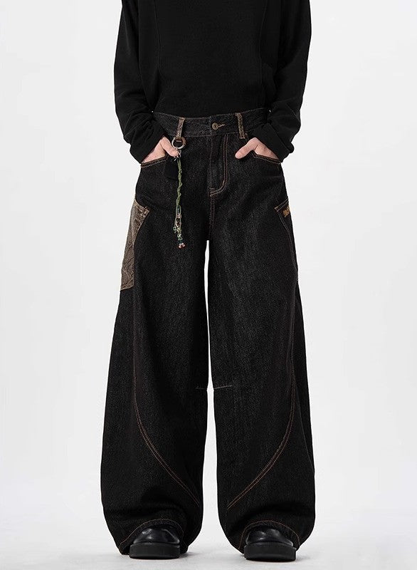 "Number 1 Best Seller" Python Print Stitch Wide Pants TK0158