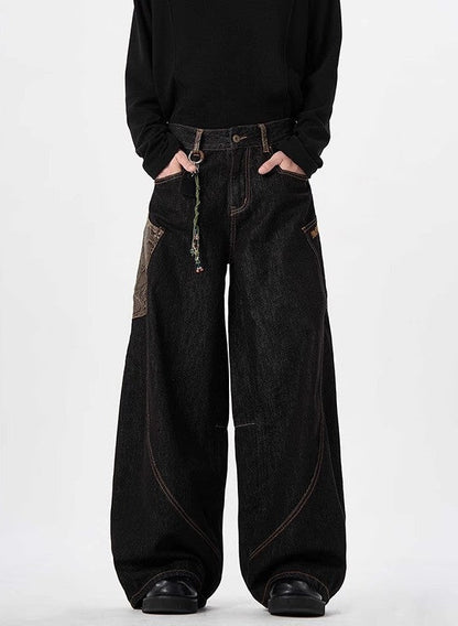 "Number 1 Best Seller" Python Print Stitch Wide Pants TK0158
