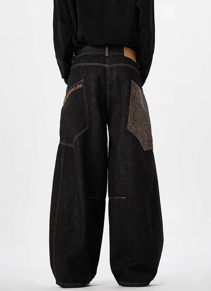 "Number 1 Best Seller" Python Print Stitch Wide Pants TK0158