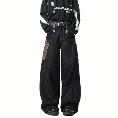 "Number 1 Best Seller" Python Print Stitch Wide Pants TK0158