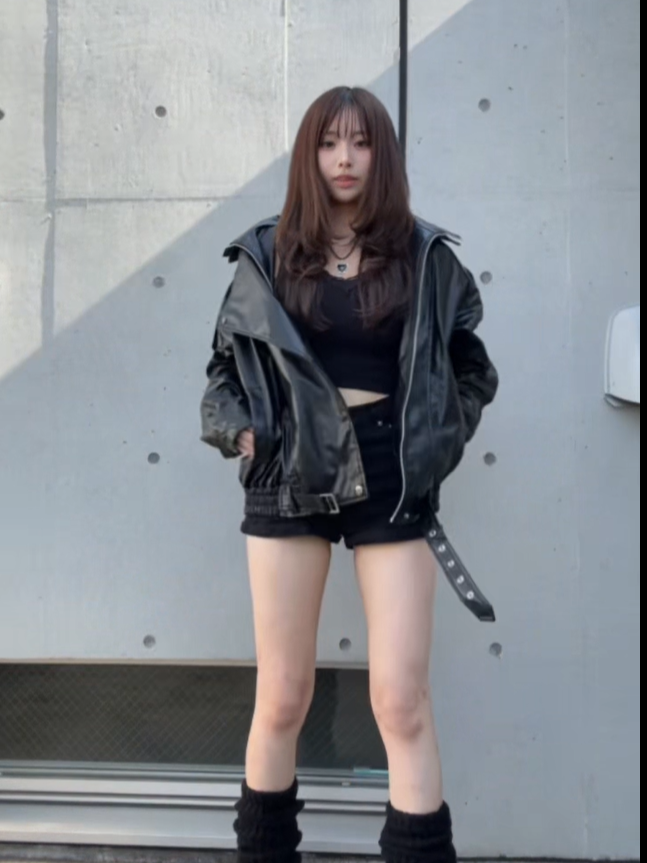 「nuna_iris」Vintage PU Leather Blouson TK0342