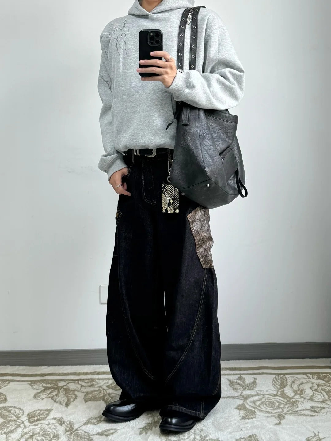 "Number 1 Best Seller" Python Print Stitch Wide Pants TK0158