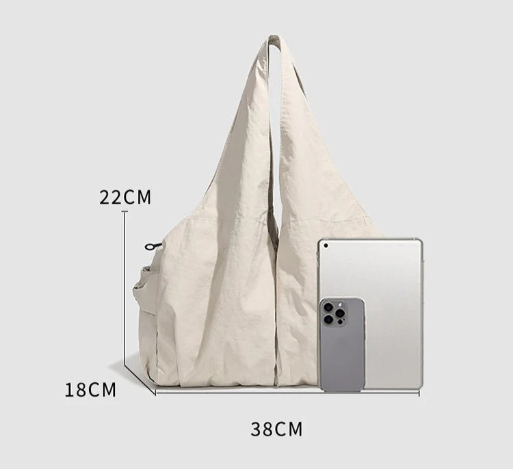 2-Way Shoulder Nylon Tote Bag BB039