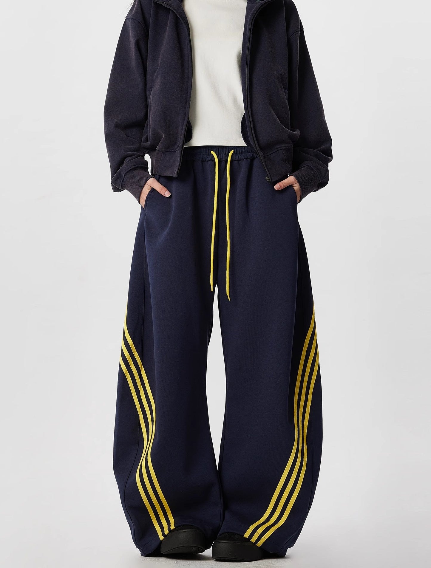 Unisex Striped Balloon Sweatpants TK0296