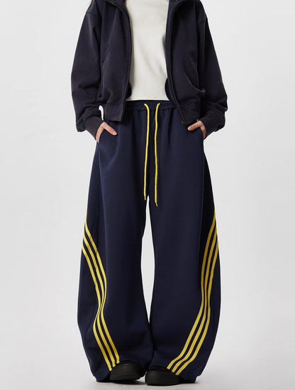 Unisex Striped Balloon Sweatpants TK0296