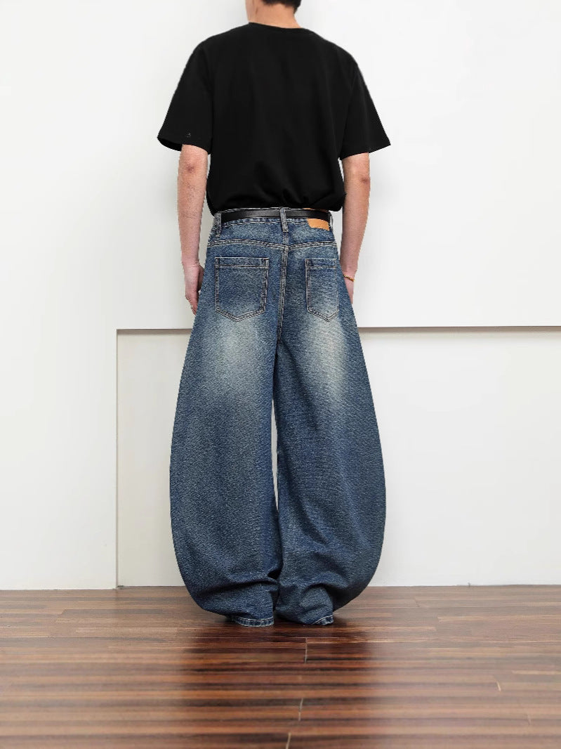 Wide-shape denim pants TK0240