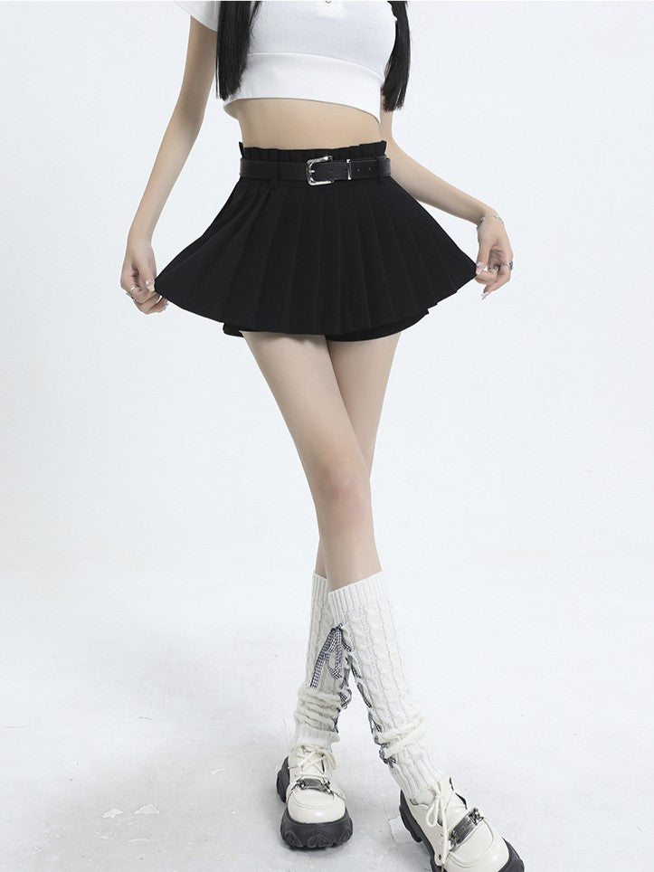 Pleated mini skirt TK0318