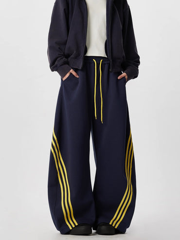 Unisex Striped Balloon Sweatpants TK0296