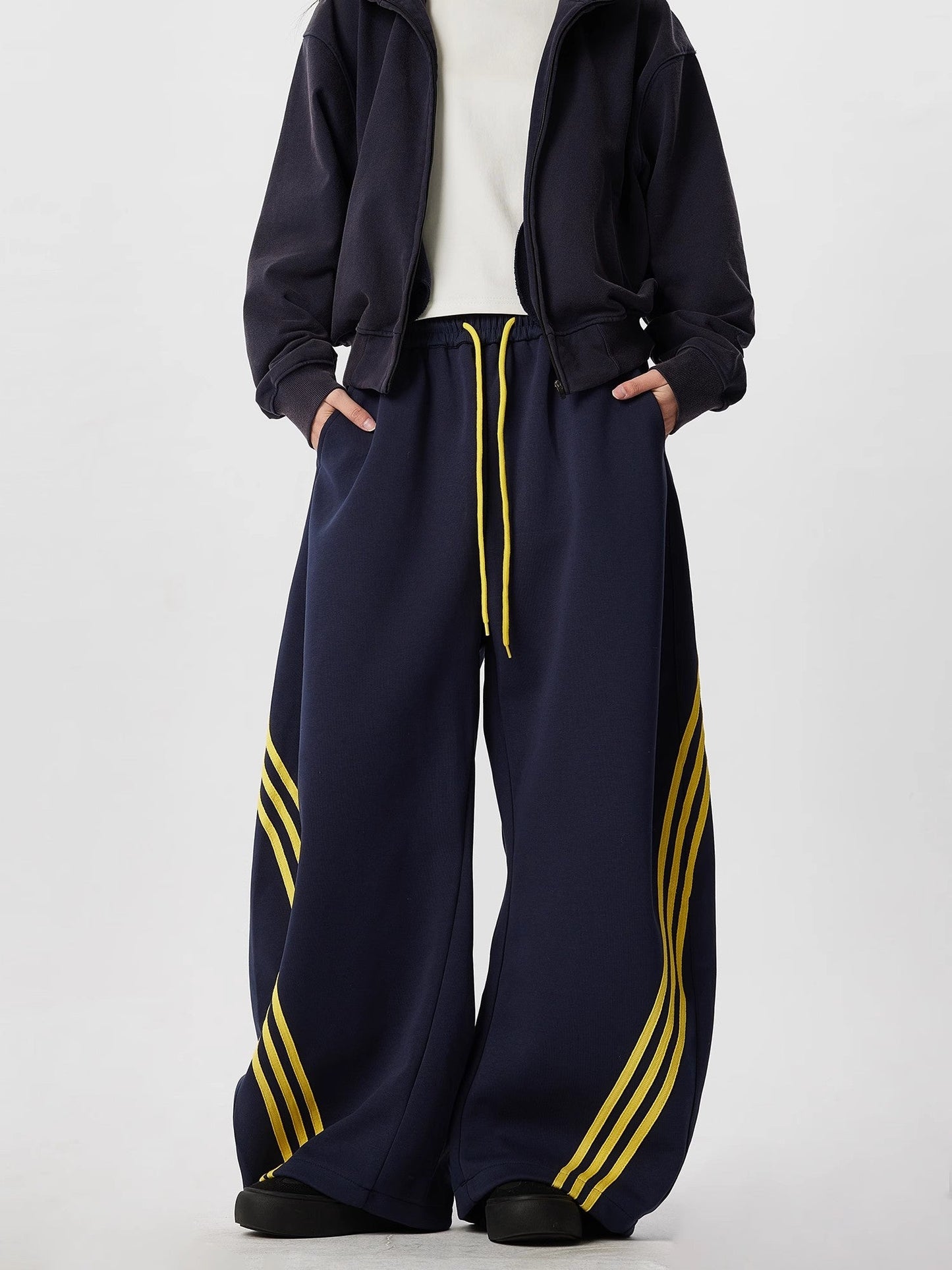 Unisex Striped Balloon Sweatpants TK0296