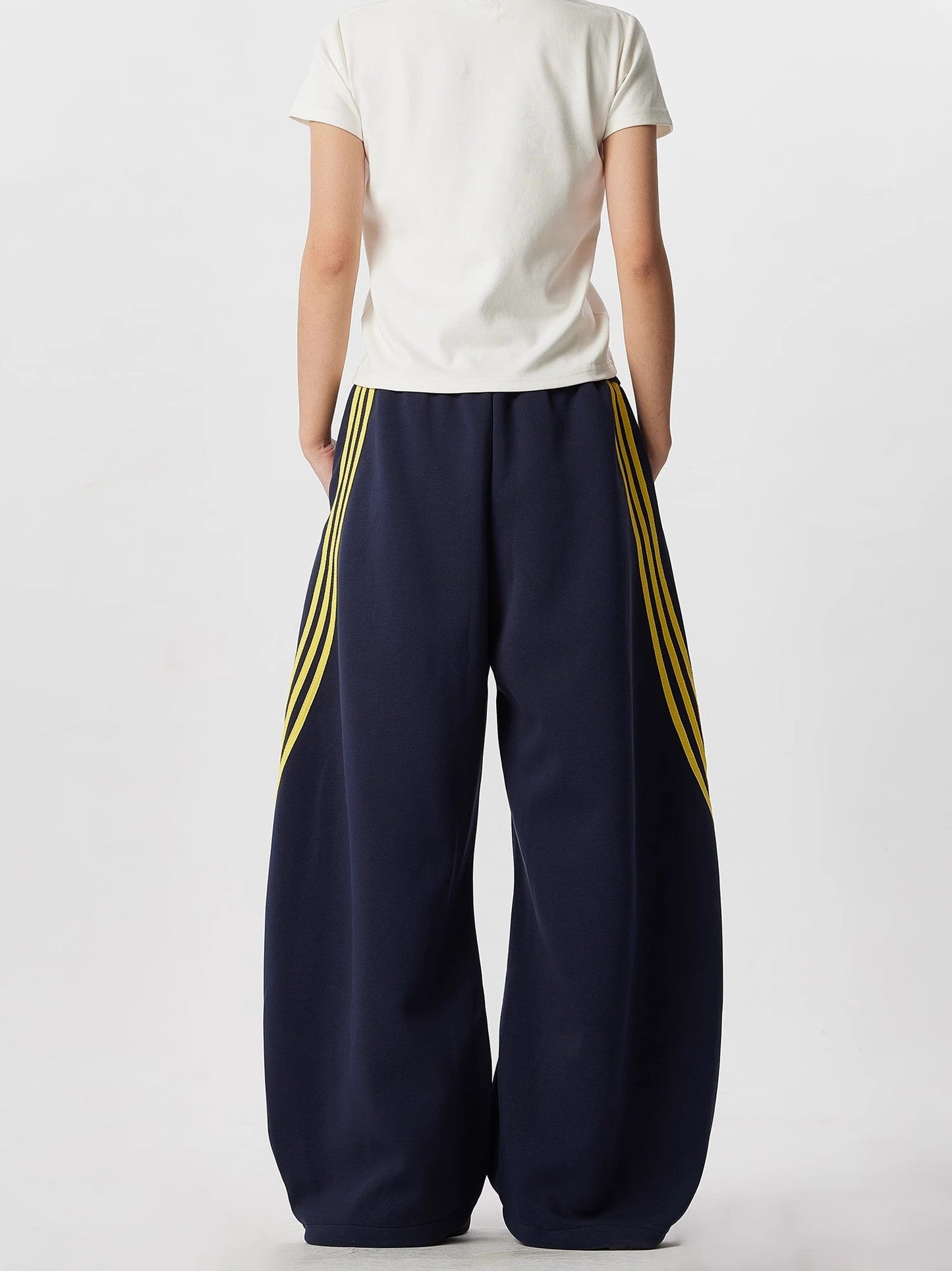 Unisex Striped Balloon Sweatpants TK0296