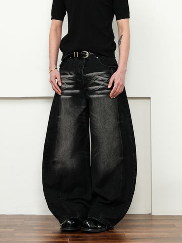 Wide-shape denim pants TK0240
