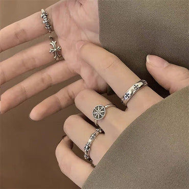 「5-Piece Set」Retro Design Rings SP0020