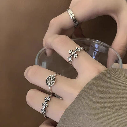 「5-Piece Set」Retro Design Rings SP0020