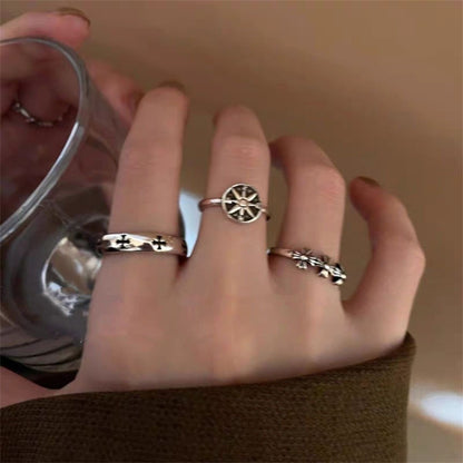 「5-Piece Set」Retro Design Rings SP0020