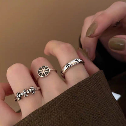 「5-Piece Set」Retro Design Rings SP0020