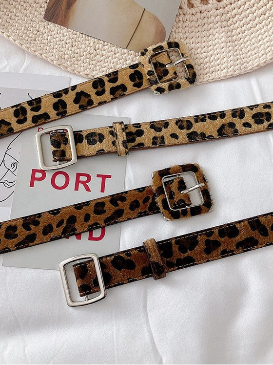 Staff favorite: Leopard print narrow belt SP0022