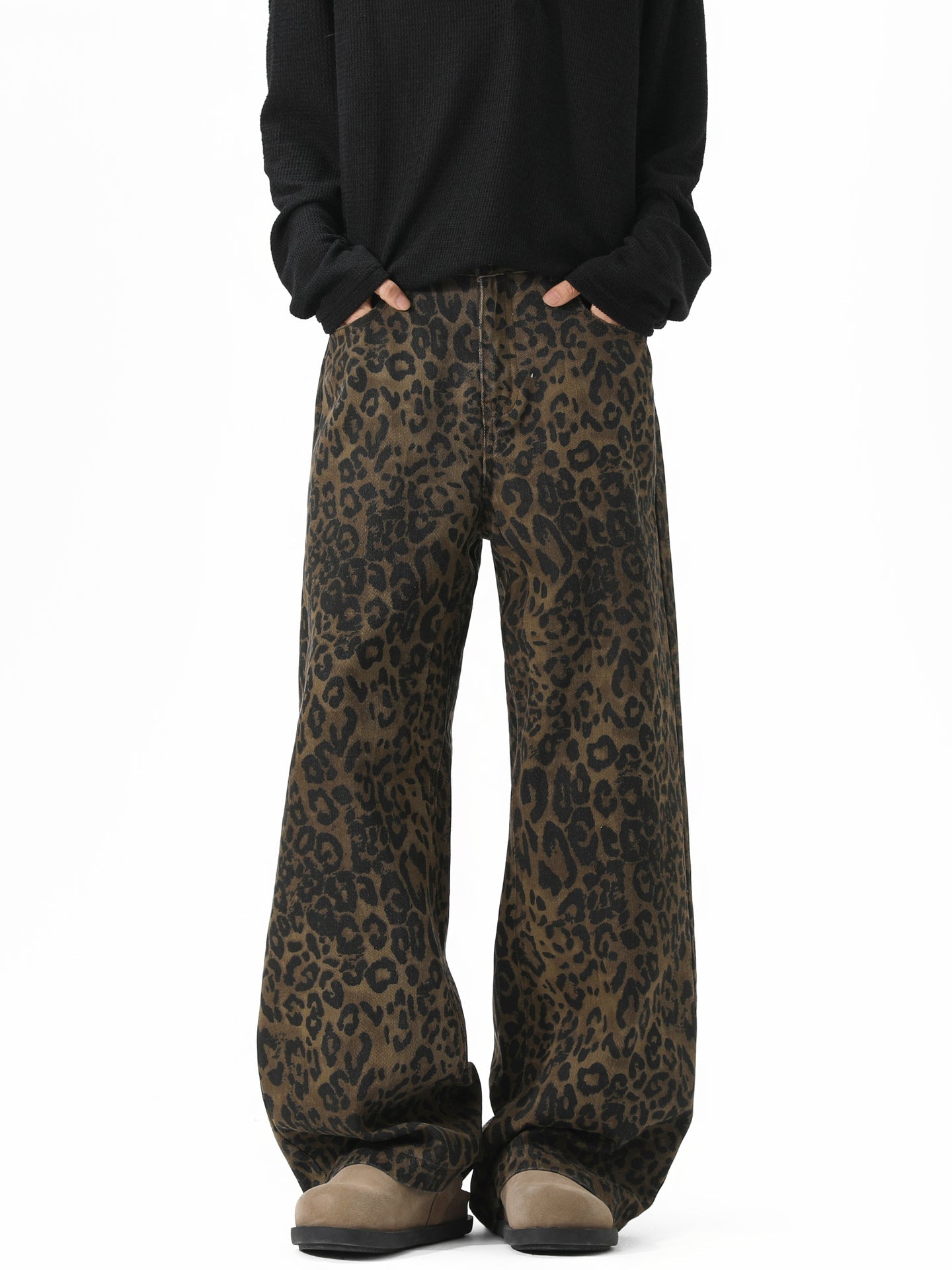 "Versatile Pants / Year-Round Popular" Leopard Balloon Pants TK0153