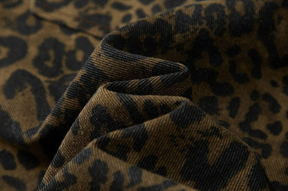 "Versatile Pants / Year-Round Popular" Leopard Balloon Pants TK0153