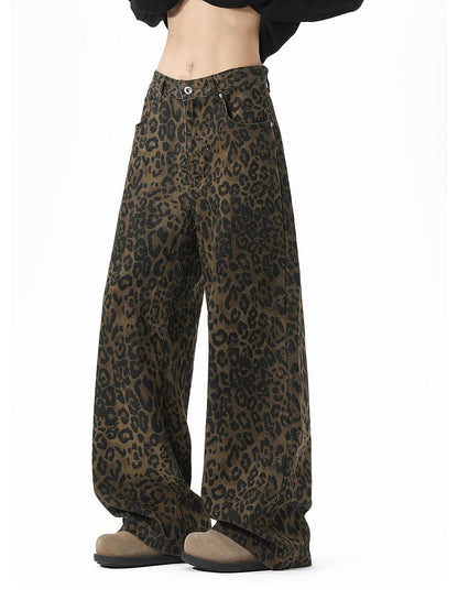 "Versatile Pants / Year-Round Popular" Leopard Balloon Pants TK0153