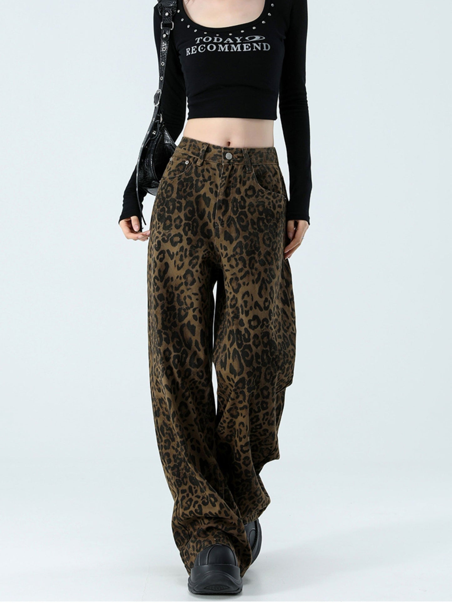 "Versatile Pants / Year-Round Popular" Leopard Balloon Pants TK0153