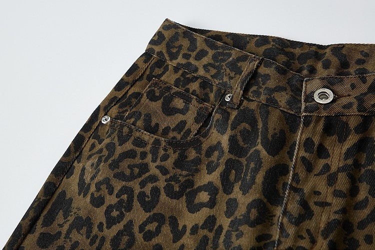 "Versatile Pants / Year-Round Popular" Leopard Balloon Pants TK0153