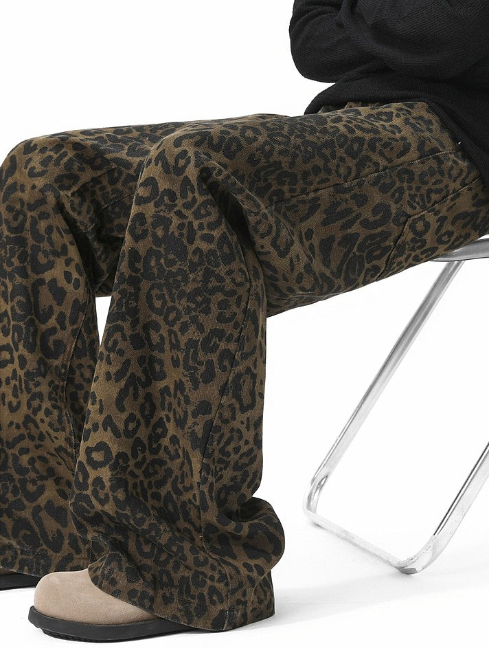"Versatile Pants / Year-Round Popular" Leopard Balloon Pants TK0153