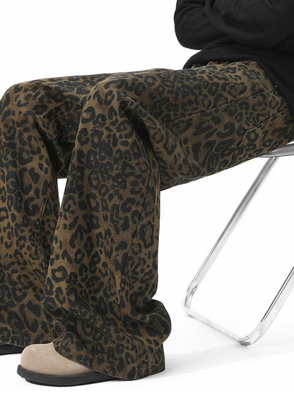 "Versatile Pants / Year-Round Popular" Leopard Balloon Pants TK0153