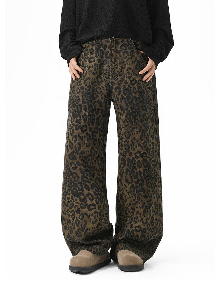"Versatile Pants / Year-Round Popular" Leopard Balloon Pants TK0153