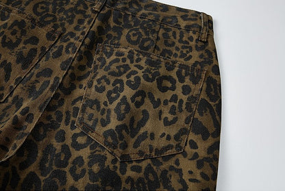 "Versatile Pants / Year-Round Popular" Leopard Balloon Pants TK0153