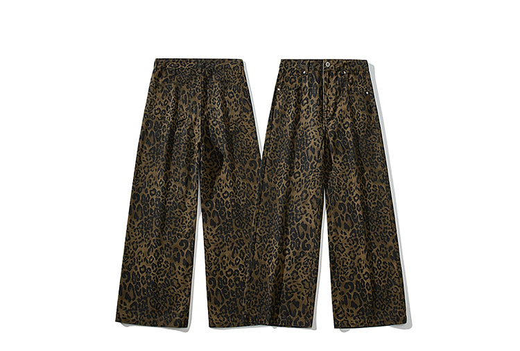 "Versatile Pants / Year-Round Popular" Leopard Balloon Pants TK0153