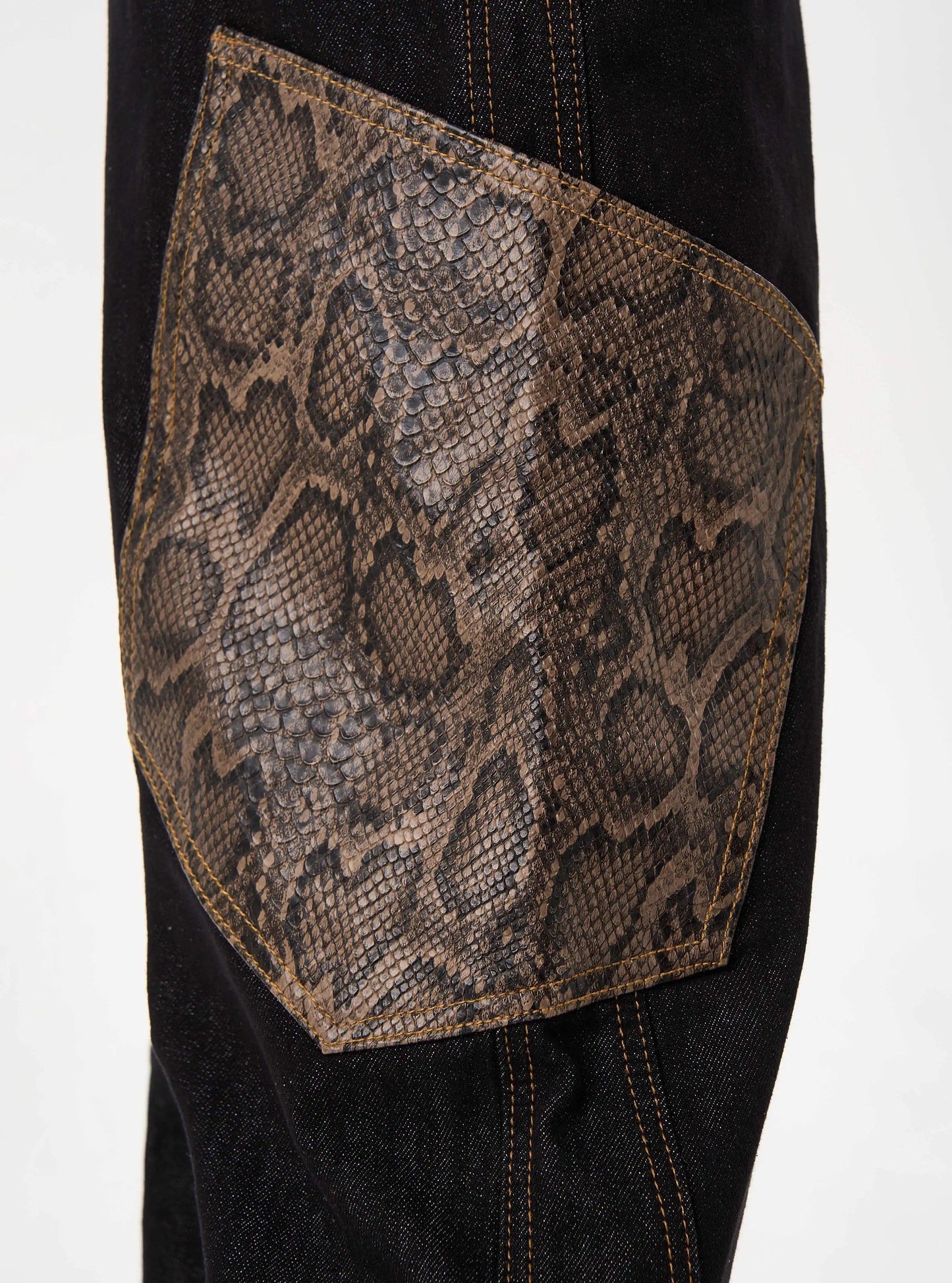 "Number 1 Best Seller" Python Print Stitch Wide Pants TK0158