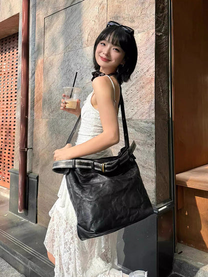[A stylish one-piece dress with just the right amount of sheerness] Asymmetrical Camisole Dress TK0173
