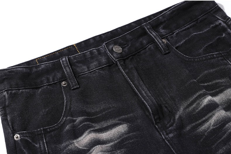 Wide-shape denim pants TK0240