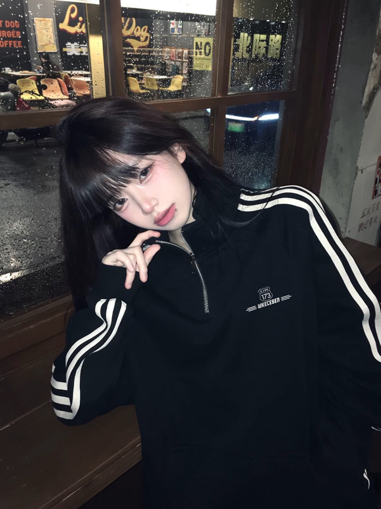 Half-high neck zip jacket TK0283