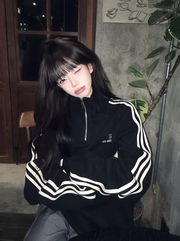 Half-high neck zip jacket TK0283
