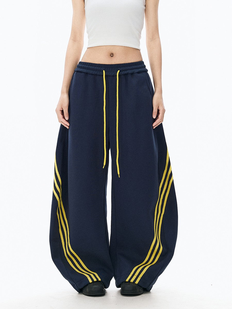 Unisex Striped Balloon Sweatpants TK0296