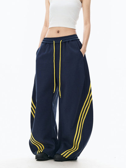 Unisex Striped Balloon Sweatpants TK0296