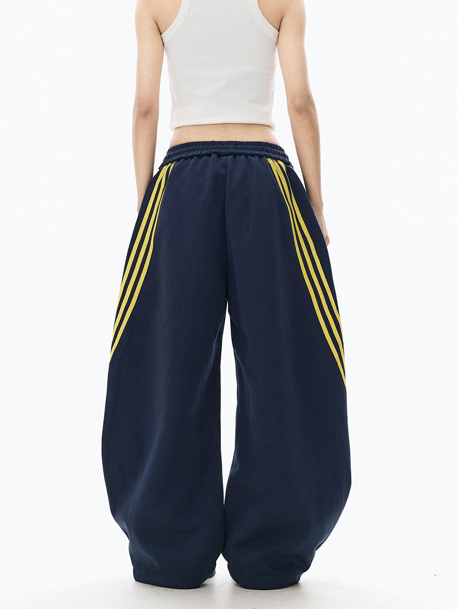 Unisex Striped Balloon Sweatpants TK0296