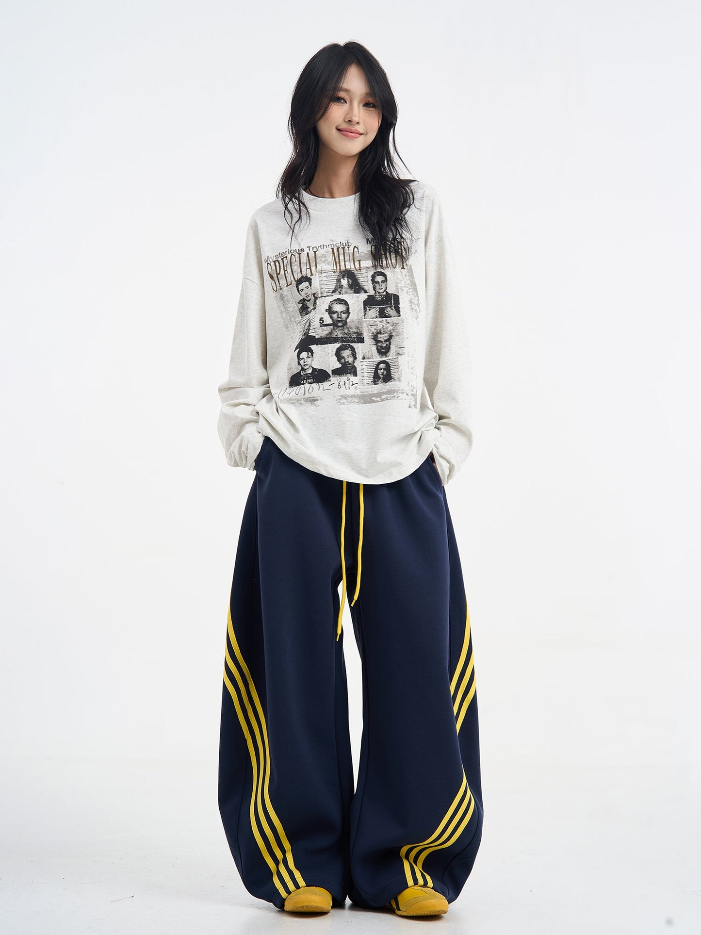 Unisex Striped Balloon Sweatpants TK0296