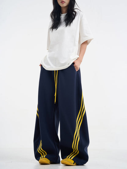 Unisex Striped Balloon Sweatpants TK0296