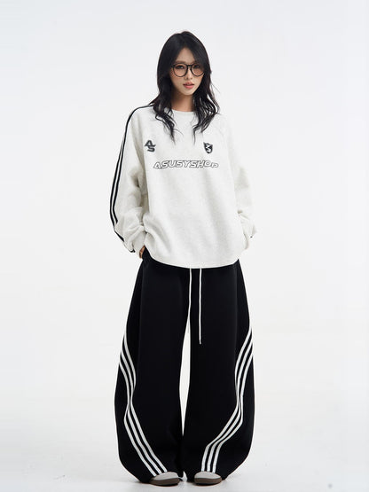 Unisex Striped Balloon Sweatpants TK0296
