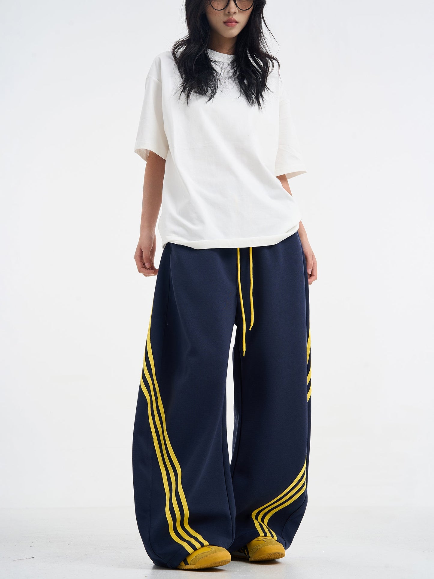 Unisex Striped Balloon Sweatpants TK0296