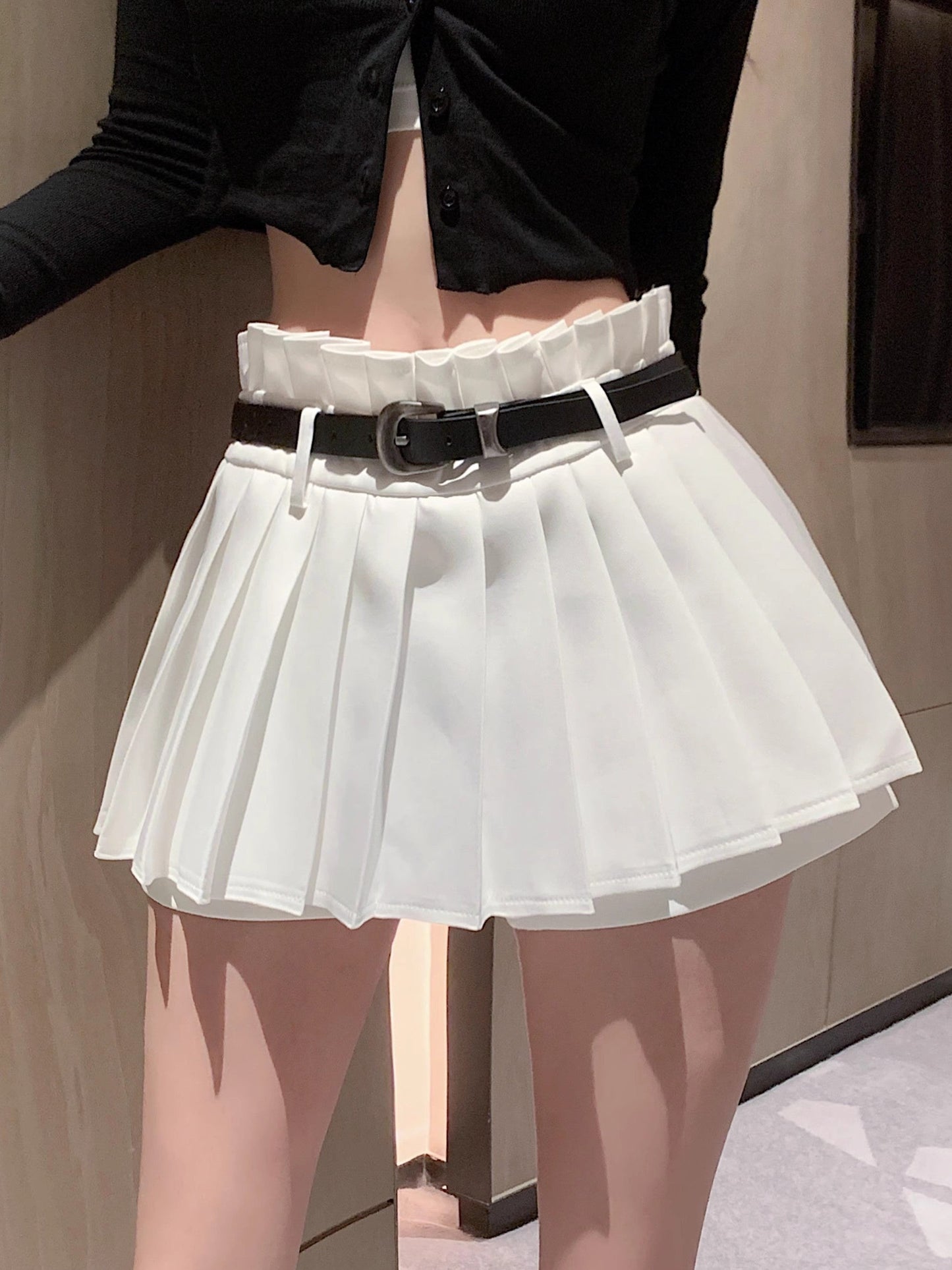 Pleated mini skirt TK0318