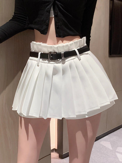Pleated mini skirt TK0318