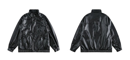 「nuna_iris」Vintage PU Leather Blouson TK0342