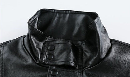 「nuna_iris」Vintage PU Leather Blouson TK0342