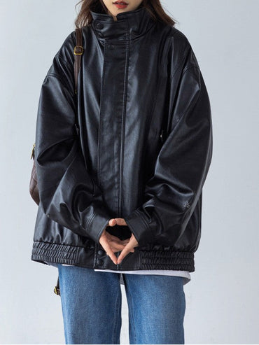 Vintage PU Leather Blouson TK0342