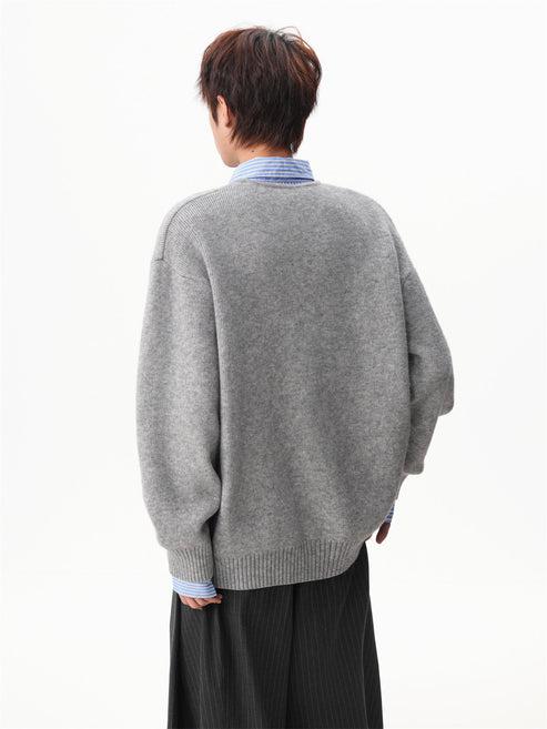 Faux layered knit top TK0399
