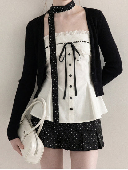 Lace Camisole & Cardigan Set TK0411