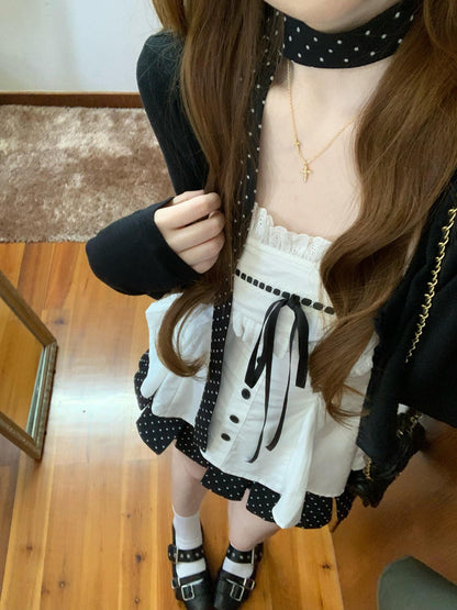 Lace Camisole & Cardigan Set TK0411